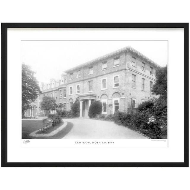 'Croydon, Hospital 1894' by Francis Frith - Picture Frame Photograph Print on Paper The Francis Frith Collection Size: 40cm H x 50cm W x 2.3cm D on Productcaster.