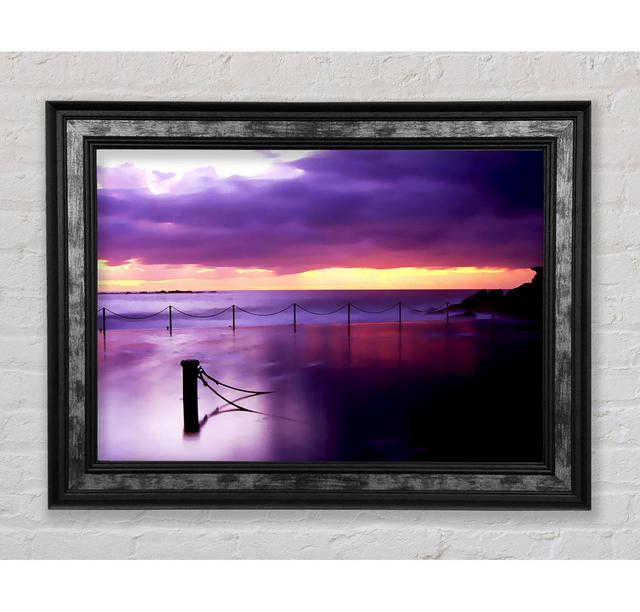 Calm Ocean Jetty - Single Picture Frame Art Prints Bright Star Size: 21cm H x 42cm W on Productcaster.