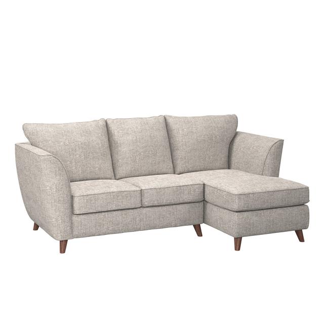 Coombs Chaise - Lh Duckegg Hashtag Home Upholstery Colour: Stone Grey, Orientation: Right Hand Facing on Productcaster.