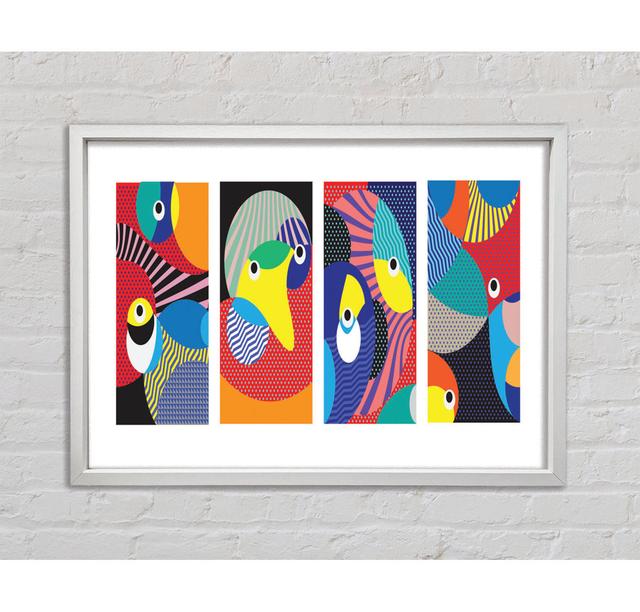 Random Eye Shapes - Print Bright Star Size: 100cm H x 141.4cm W x 3.3cm D on Productcaster.