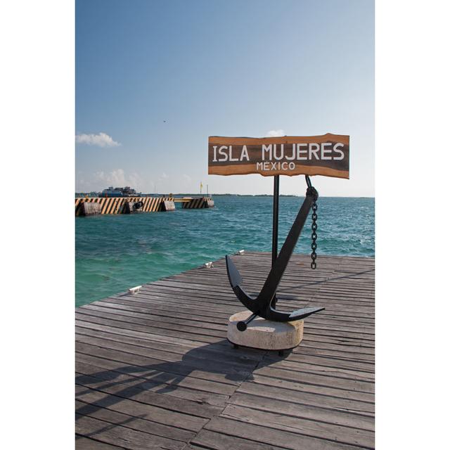 Sign On Ferry Dock House of Hampton Size: 91cm H x 61cm W x 3.8cm D on Productcaster.