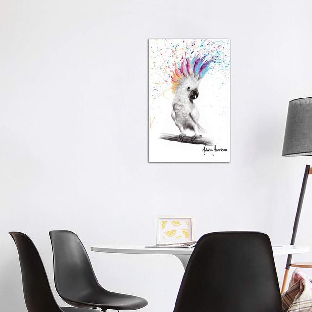 Punk Cockatoo by Ashvin Harrison - Wrapped Canvas Print Latitude Run Size: 101.6cm H x 66.04cm W x 1.91cm D on Productcaster.