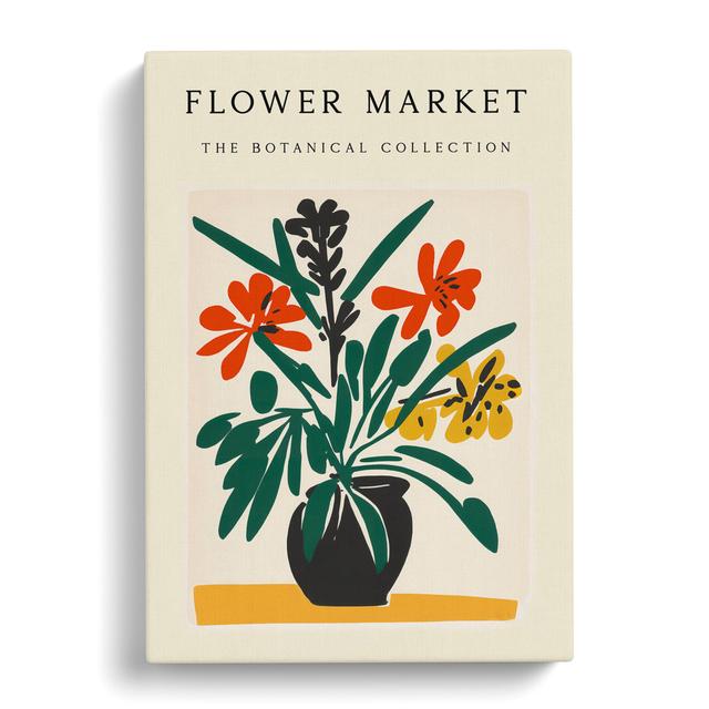 The Botanical Flower Market Exhibition No.8 George Oliver Size: 60cm H x 40cm W x 3cm D on Productcaster.