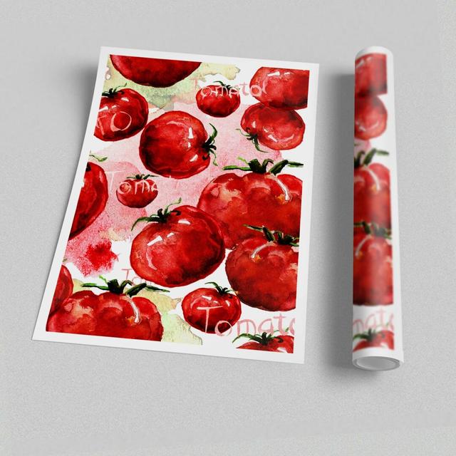 Just Tomatos - Graphic Art Print on Paper East Urban Home Size: 141.4 cm H x 100 cm W on Productcaster.