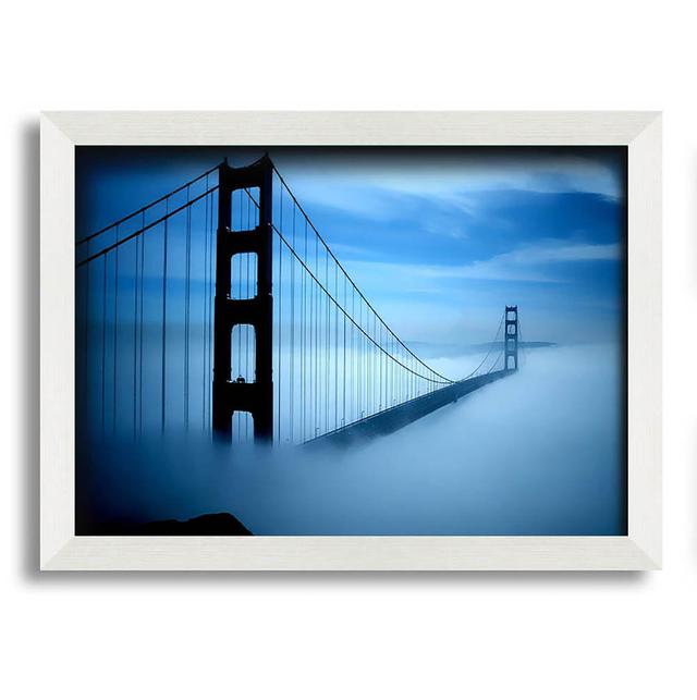 Golden Gate Bridge Fog - Single Picture Frame Art Prints Latitude Run Size: 21cm H x 29.7cm W on Productcaster.