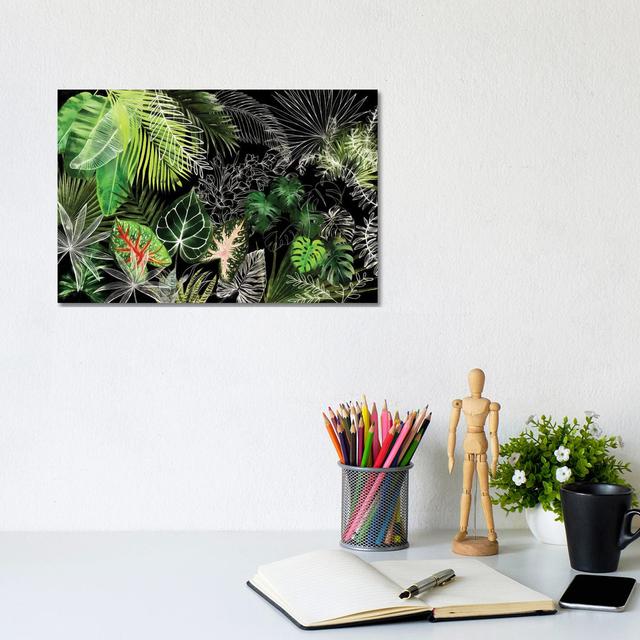 Tropical Foliage IV by Amini54 - Wrapped Canvas Painting Pergo Classics Size: 20.32cm H x 30.48cm W x 1.91cm D on Productcaster.