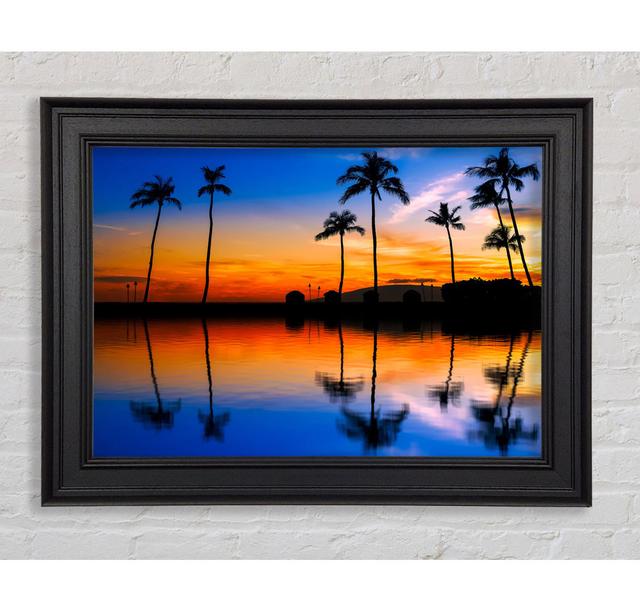 Gerahmtes Bild Stunning Reflections Of The Ocean Sky Haus am Meer Größe: 59,7 cm H x 84,1 cm B x 8 cm T on Productcaster.