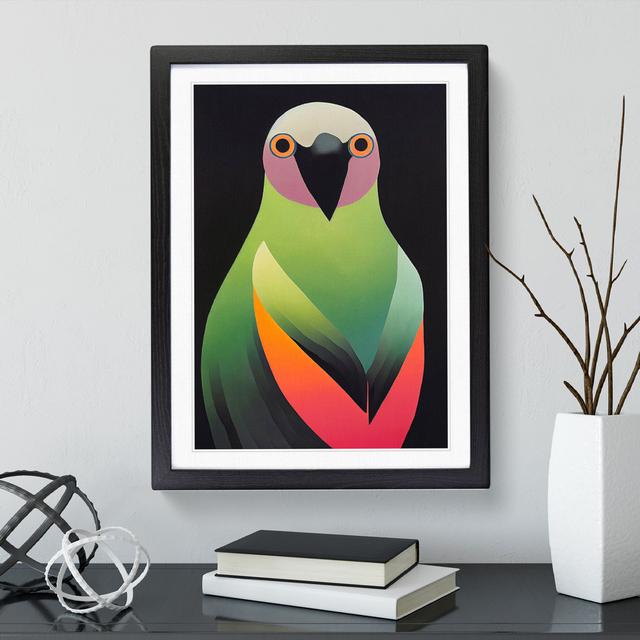 Darling Bird - Single Picture Frame Print Metro Lane Size: 46cm H x 34cm W x 2cm D, Frame Colour: Black on Productcaster.