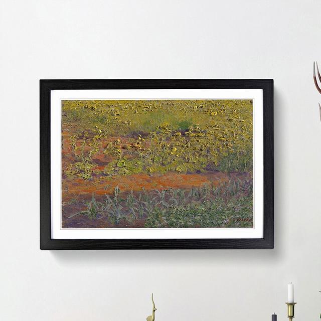 Rapeseed Field by Kuroda Seiki - Picture Frame Painting Print East Urban Home Frame Option: Black Framed, Size: 27cm H x 36cm W x 2cm D on Productcaster.