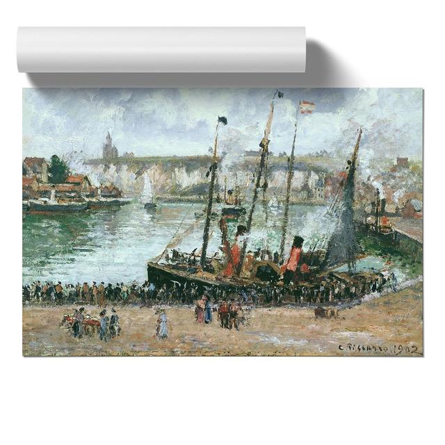 The Inner Harbor by Camille Pissarro - Unframed Painting East Urban Home Size: 30cm H x 42cm W x 0.1cm D on Productcaster.