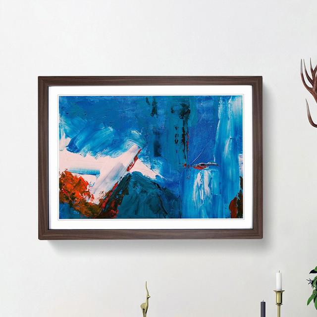 Abstract Art Painting Vol.359 by S.Johnson - Picture Frame Painting Print East Urban Home Frame Option: Walnut Framed, Size: 36cm H x 48cm W x 2cm D on Productcaster.