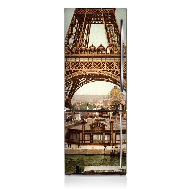 Tower Eiffel Retro Door Sticker East Urban Home on Productcaster.