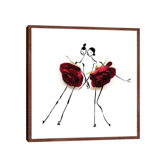 Dior Love Campaign by Gretchen Roehrs - Print on Canvas Ebern Designs Size: 45.72cm H x 45.72cm W x 3.81cm D, Format: Classic Brown Wood Framed on Productcaster.