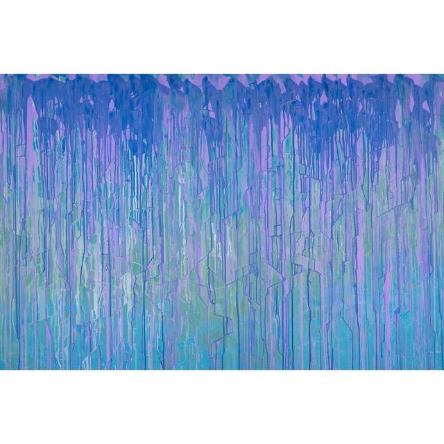 Peri Irises - Wrapped Canvas Graphic Art Ivy Bronx Size: 51cm H x 76cm W x 3.8cm D on Productcaster.