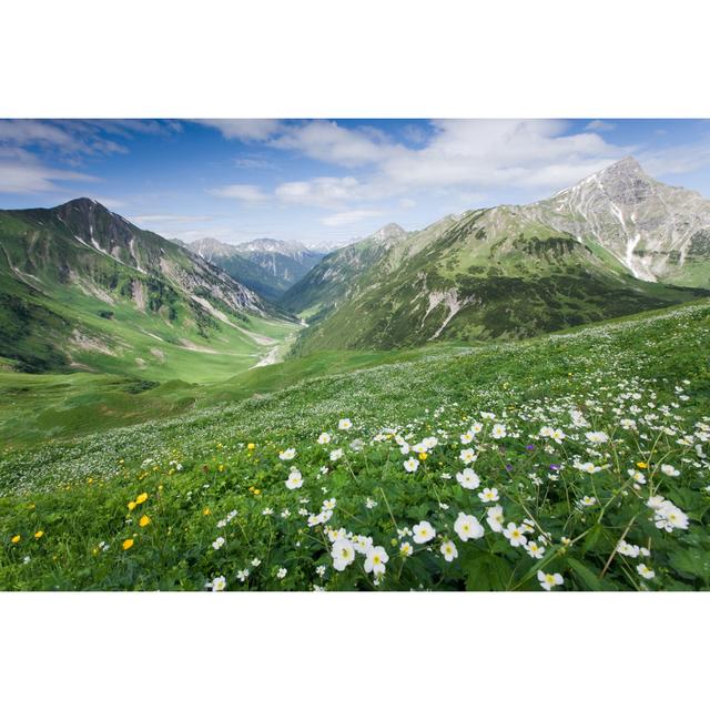 Lechtal Panorama by Wingmar - No Frame Print on Canvas Alpen Home Size: 30cm H x 46cm W on Productcaster.