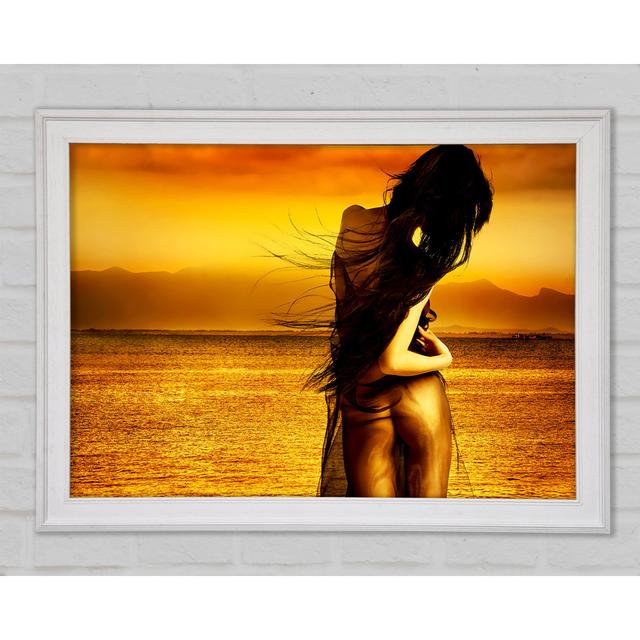 Goddess Of The Ocean Orange - Single Picture Frame Art Prints Bright Star Size: 59.7cm H x 84.1cm W x 1.5cm D on Productcaster.