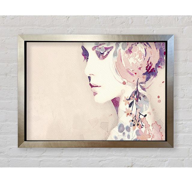 Flower Headpiece Framed Print Marlow Home Co. Size: 84.1cm H x 118.9cm W on Productcaster.