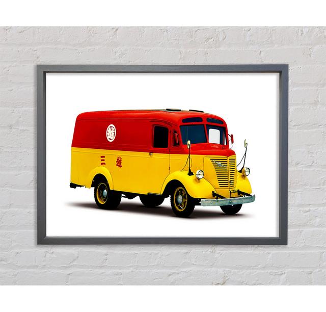 Retro Van - Single Picture Frame Art Prints on Canvas Ebern Designs Size: 84.1cm H x 118.9cm W x 3.3cm D on Productcaster.