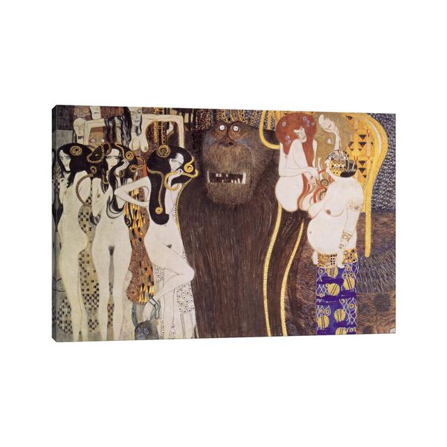 Die Feindlichen Gewalten (The Hostile Forces) by Gustav Klimt - Wrapped Canvas Print iCanvas Size: 101.6cm H x 152.4cm W x 3.81cm D on Productcaster.