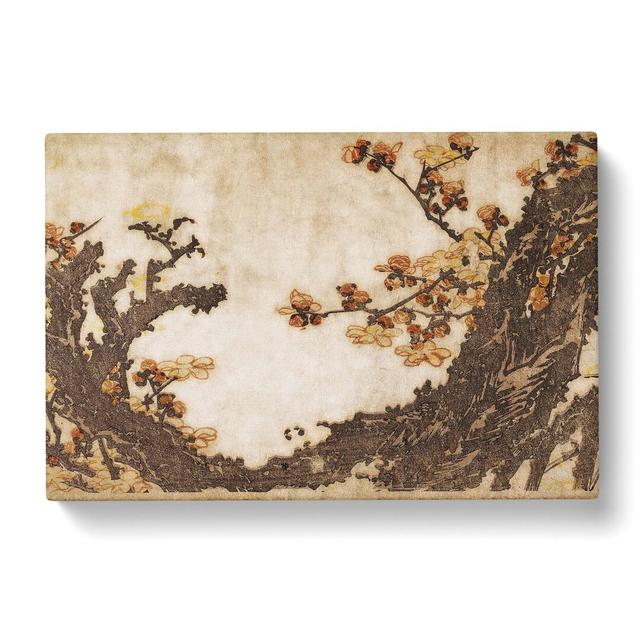 Ancient Plum Tree by Katsushika Hokusai - Wrapped Canvas Painting East Urban Home Size: 35cm H x 50cm W x 3cm D on Productcaster.