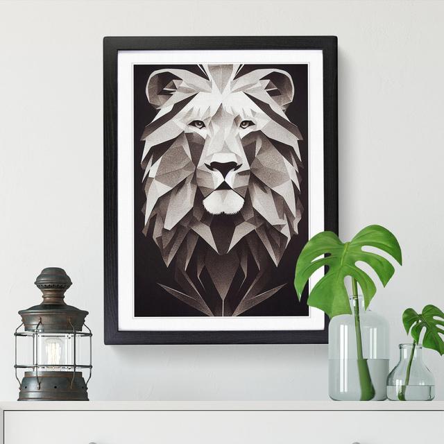 Lion Fantasy - Picture Frame Graphic Art Big Box Art Size: 64cm H x 46cm W x 2cm D, Frame Option: Black on Productcaster.