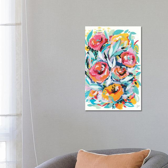 Rose Garden By Jessica Mingo - Wrapped Canvas Painting - Wrapped Canvas Painting ClassicLiving Size: 66.04cm H x 45.72cm W x 1.91cm D on Productcaster.