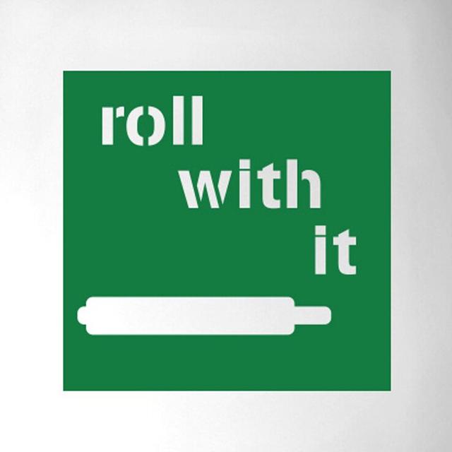 Roll with It Door Room Wall Sticker Happy Larry Colour: Green on Productcaster.