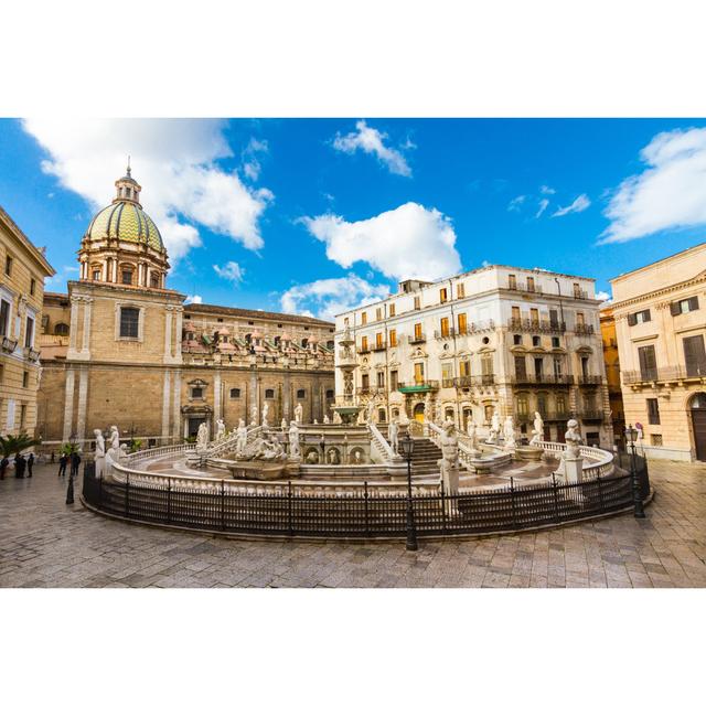 Fontana Pretoria, Italy by Kasto80 - Wrapped Canvas Photograph 17 Stories Size: 30cm H x 46cm W on Productcaster.