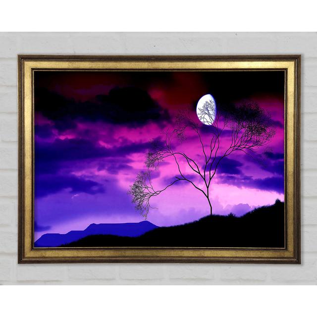 Purple Pink Skies Framed Print Union Rustic Size: 42cm H x 59.7cm W x 1.5cm D on Productcaster.