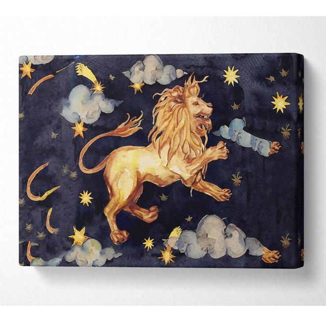 Leo The Lion - Print Happy Larry Size: 66cm H x 106.6cm W x 10cm D on Productcaster.