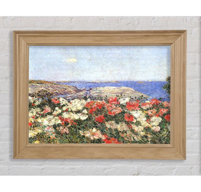 Hassam Poppies On The Isles Of Shoals - Einzelne Bilderrahmen Kunstdrucke Bright Star Größe: 42 cm H x 59,7 cm B x 8 cm T on Productcaster.