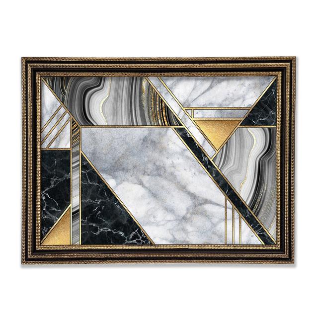 Gerahmtes Leinwandbild Triangles Of Marble Perspections Größe: 59,7 cm H x 84,1 cm B on Productcaster.