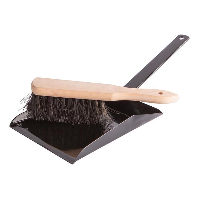 Hammer & Tongs - Fireplace Dustpan & Brush Set - Black Hammer and Tongs on Productcaster.