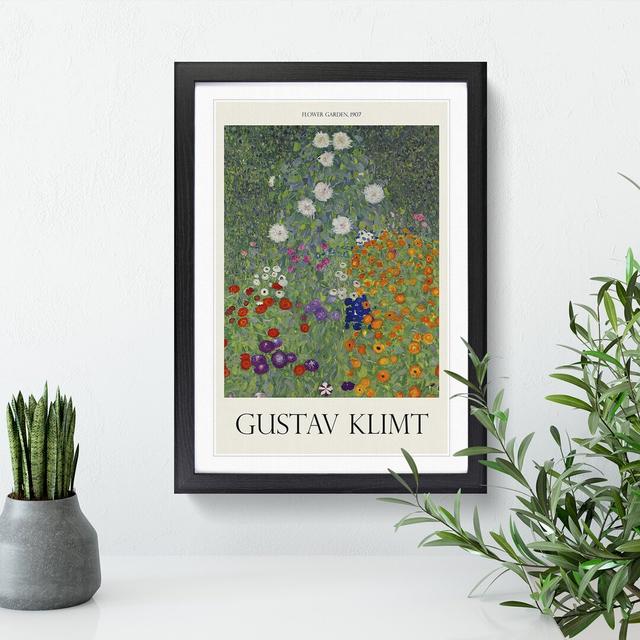 Flower Garden Vol.2 by Gustav Klimt - Picture Frame Graphic Art East Urban Home Frame Option: Black Framed, Size: 36cm H x 27cm W x 2cm D on Productcaster.