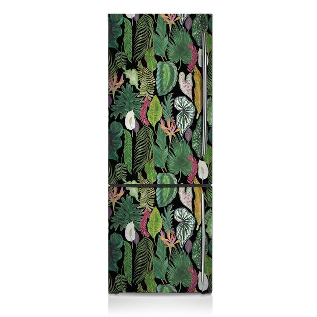 Tropical Leaves Door Sticker Bay Isle Home on Productcaster.