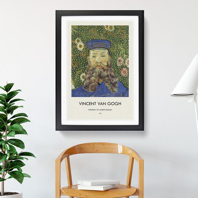 The Postman Joseph Roulin Vol.1 by Vincent Van Gogh - Picture Frame Painting East Urban Home Frame Option: Black Framed, Size: 65cm H x 48cm W x 2cm D on Productcaster.