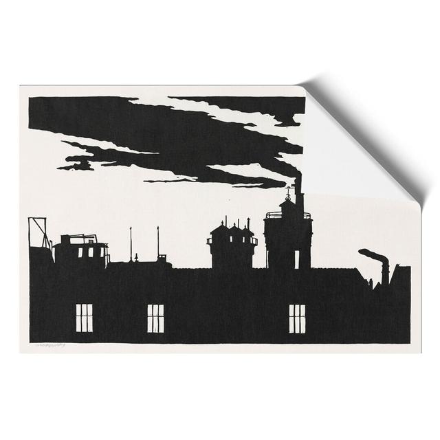 Silhouette of a Town by Samuel De Mesquita - Unframed Graphic Art East Urban Home Size: 21cm H x 30cm W x 0.1cm D on Productcaster.