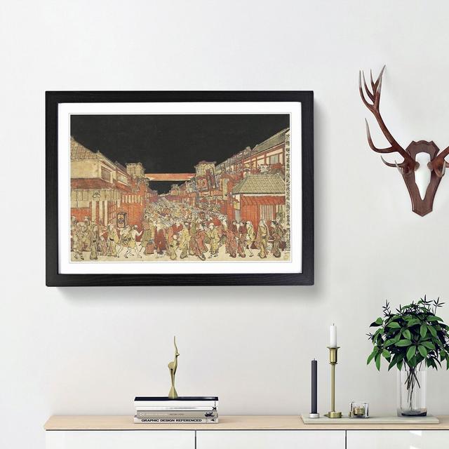 Festival by Utagawa Toyoharu - Picture Frame Painting Print East Urban Home Frame Option: Black Framed, Size: 36cm H x 48cm W x 2cm D on Productcaster.