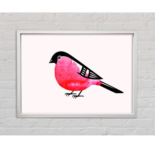 Pink Robin Breast - Single Picture Frame Print on Canvas Bright Star Size: 84.1cm H x 118.9cm W x 3.3cm D on Productcaster.