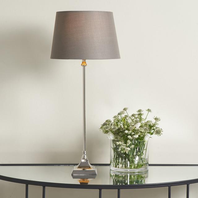 Komatke Metal Table Lamp Rosdorf Park Shade Colour: Grey on Productcaster.