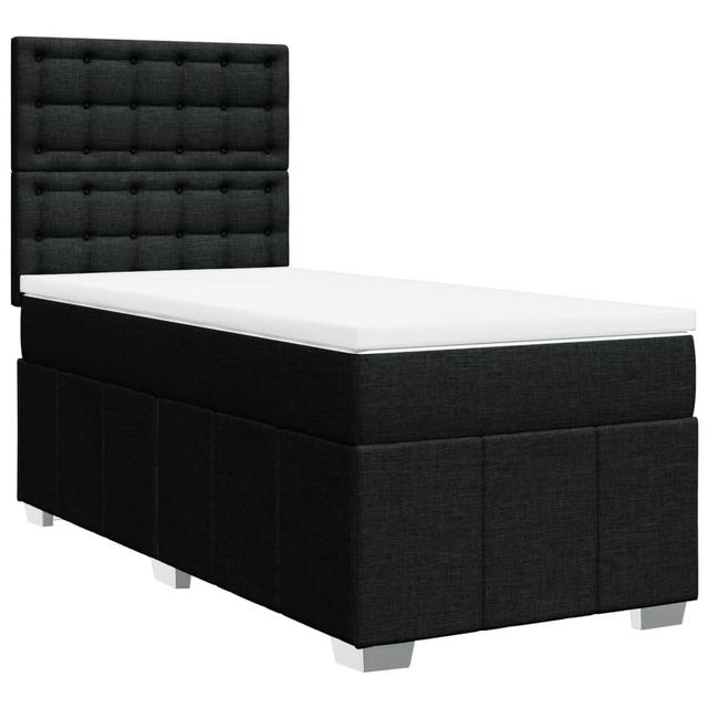 Vidaxl Boxspringbett mit Matratze Lark Manor Farbe: Schwarz, Größe: 90 x 190 cm on Productcaster.