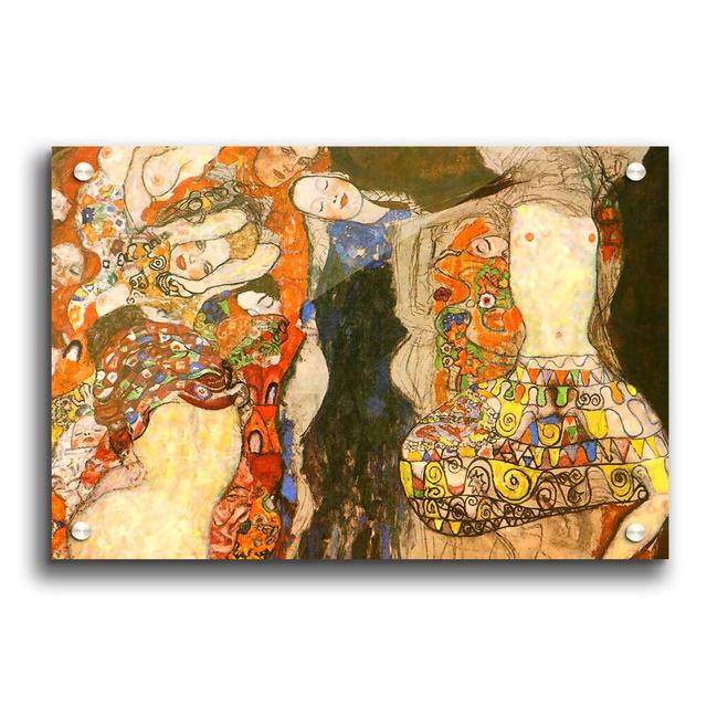 Adorn the Bride with Veil and Wreath by Gustav Klimt - Unframed Painting Print on Paper East Urban Home Size: 21cm H x 29.7cm W on Productcaster.