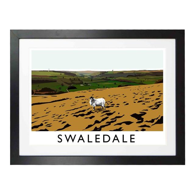 'Swaledale 3' Graphic Art East Urban Home Size: 33.5 cm H x 43.5 cm W x 2.2 cm D, Format: Black Wood Frame on Productcaster.