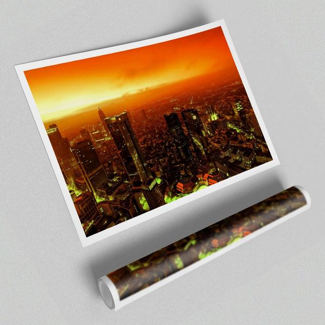 'Orange Misty City' - Unframed Photograph Print on Paper East Urban Home Size: 84.1 cm H x 118.9 cm W on Productcaster.