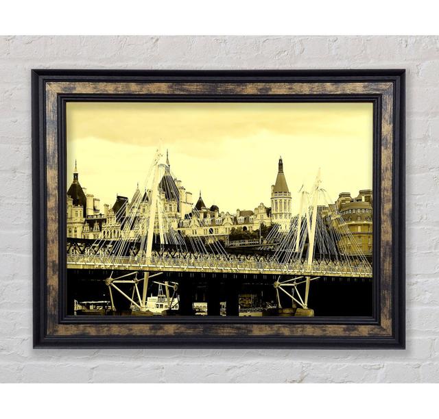 Tower Bridge London Sepia - Single Picture Frame Art Prints Bright Star Size: 21cm H x 42cm W x 8cm D on Productcaster.