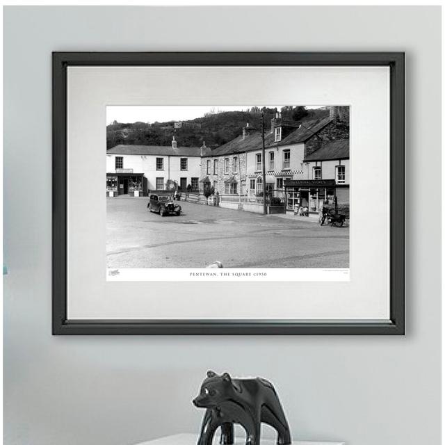 'Pentewan, the Square C1950' - Picture Frame Photograph Print on Paper The Francis Frith Collection Size: 28cm H x 36cm W x 2.3cm D on Productcaster.