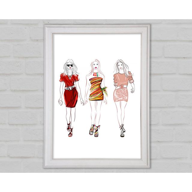 Catwalk Dresses - Single Picture Frame Art Prints Ophelia & Co. Size: 59.7cm H x 42cm W x 1.5cm D on Productcaster.