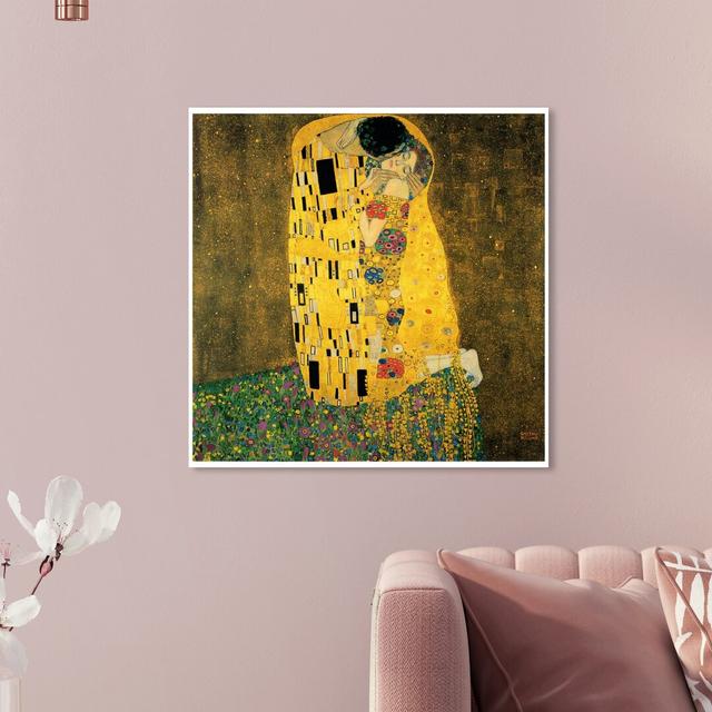 'Klimt - the Kiss' Graphic Art on Wrapped Canvas East Urban Home Size: 50.8 cm H x 50.8 cm W x 3.8 cm D on Productcaster.