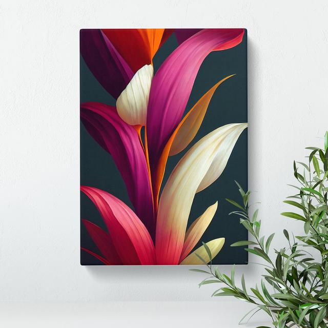 The Unreal Flower - Wrapped Canvas Graphic Art Latitude Run Size: 76cm H x 35cm W x 3cm D on Productcaster.