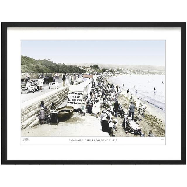 'Swanage, the Promenade 1925' by Francis Frith - Picture Frame Photograph Print on Paper The Francis Frith Collection Size: 45cm H x 60cm W x 2.3cm D on Productcaster.